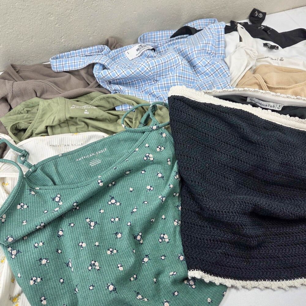 Reseller Lot of 10 Womens Tops Abercrombie American Eagle Hollister Express